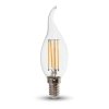 Żarówka LED V-TAC 4W filament E14 świeca płomyk VT-1997 6500K 400lm
